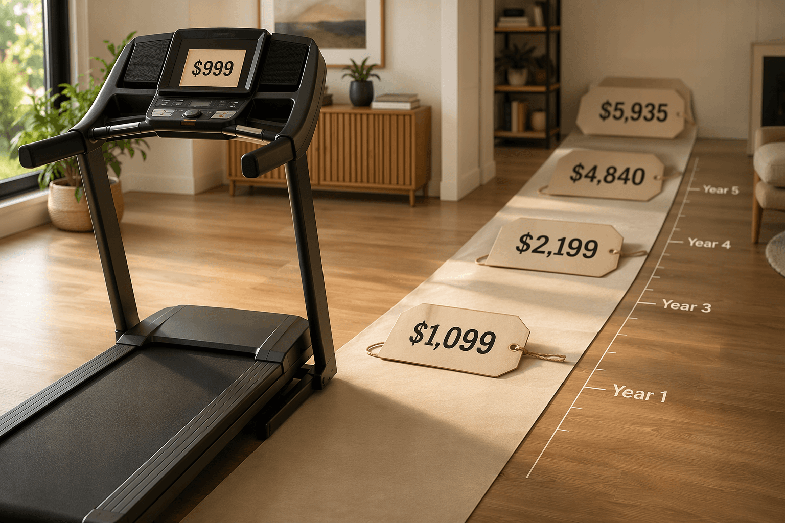 Treadmill for Home Gym: The Real 5-Year Cost of Ownership