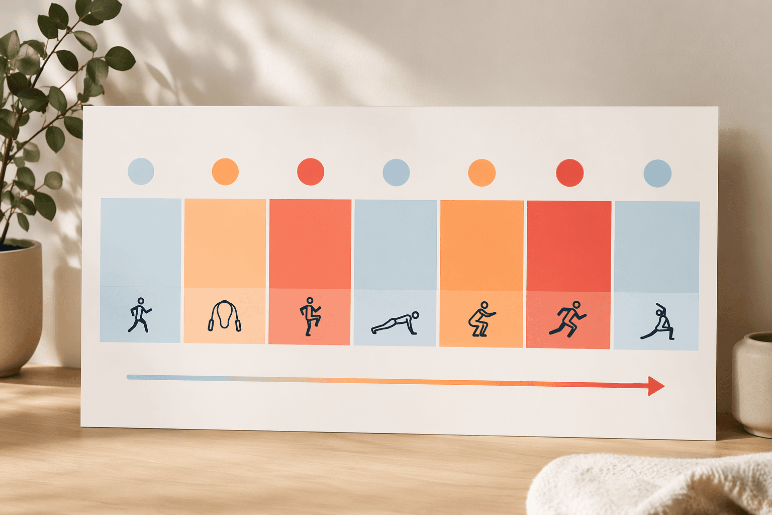 How to Build a Progressive Weekly Cardio Program at Home