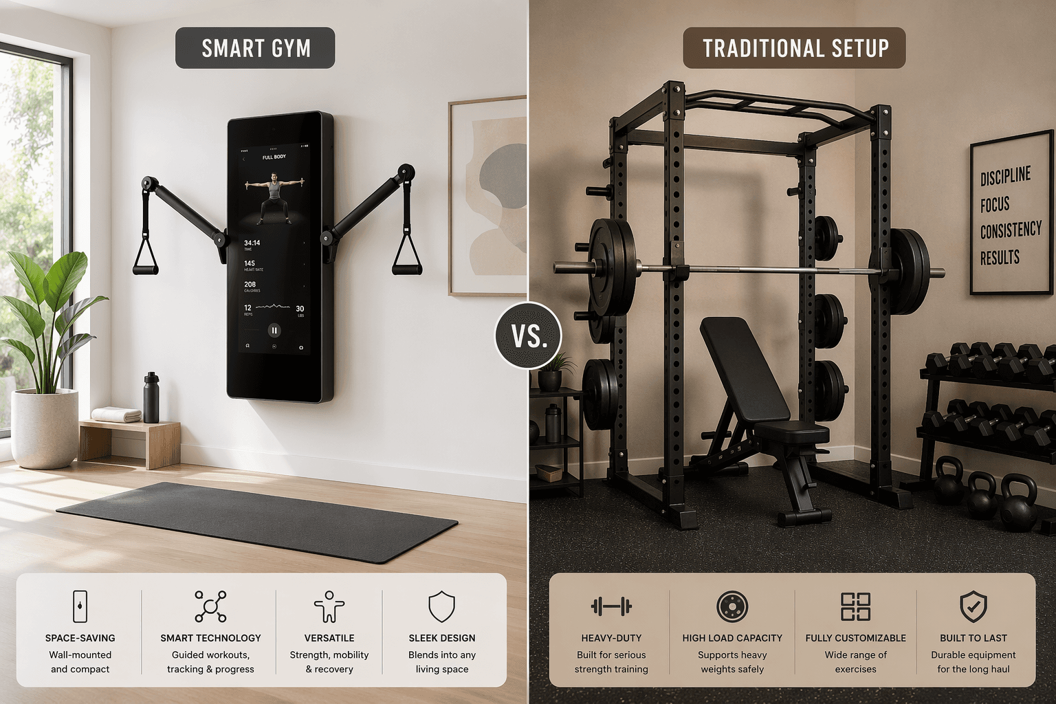 Smart Home Gym vs. Traditional Weights: Which Home Gym Equipment Approach Is Right for You?