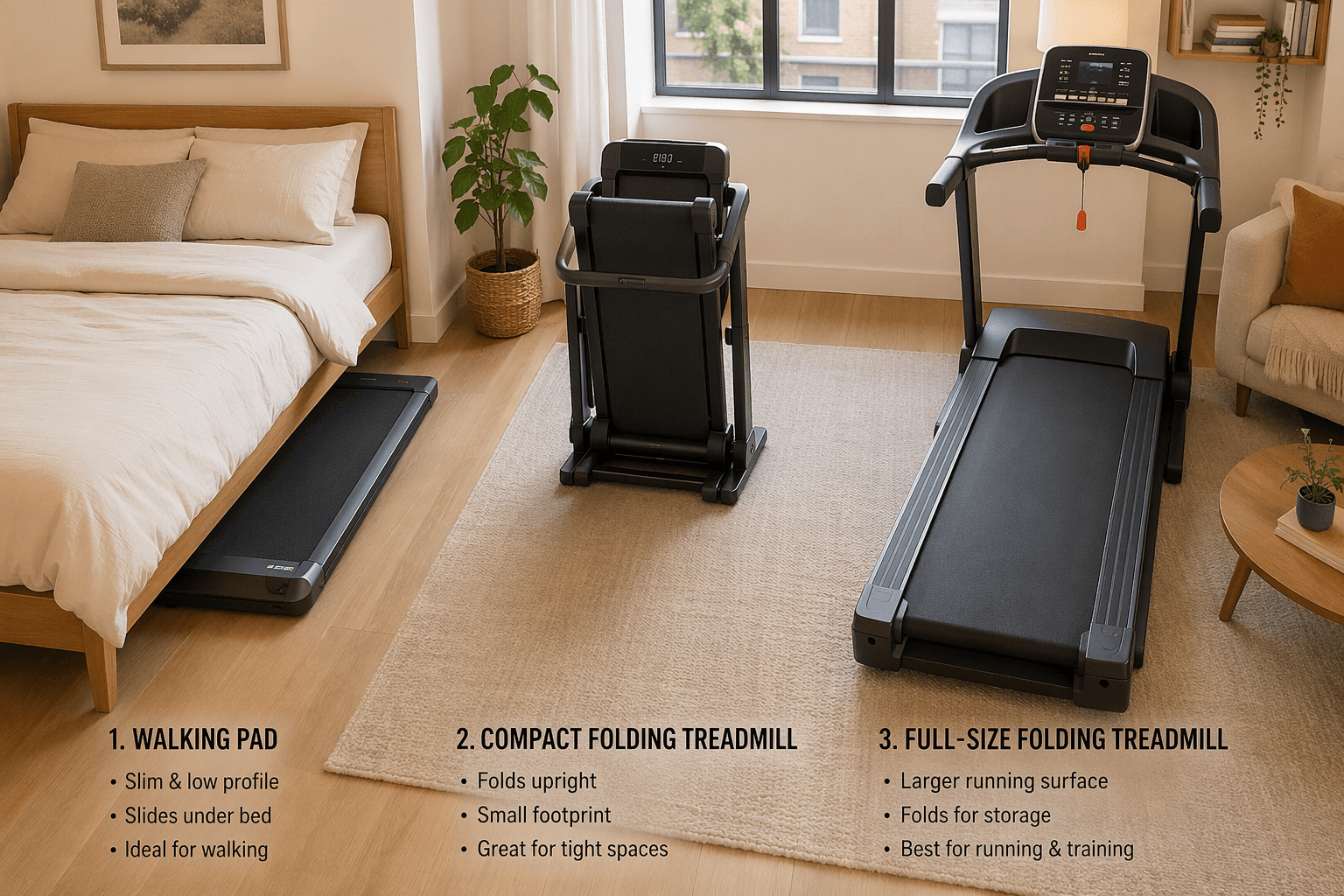 The Small-Space Treadmill Buyer's Guide: Which Type Actually Works in Your Apartment?