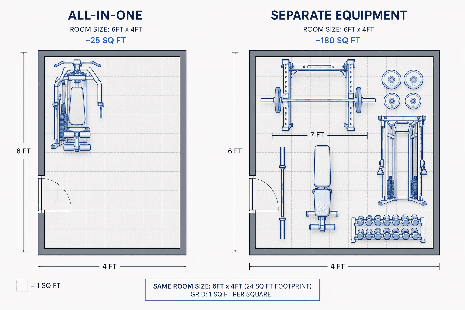 All-in-One Home Gym vs Buying Separate Equipment: Which Saves More Space and Money?