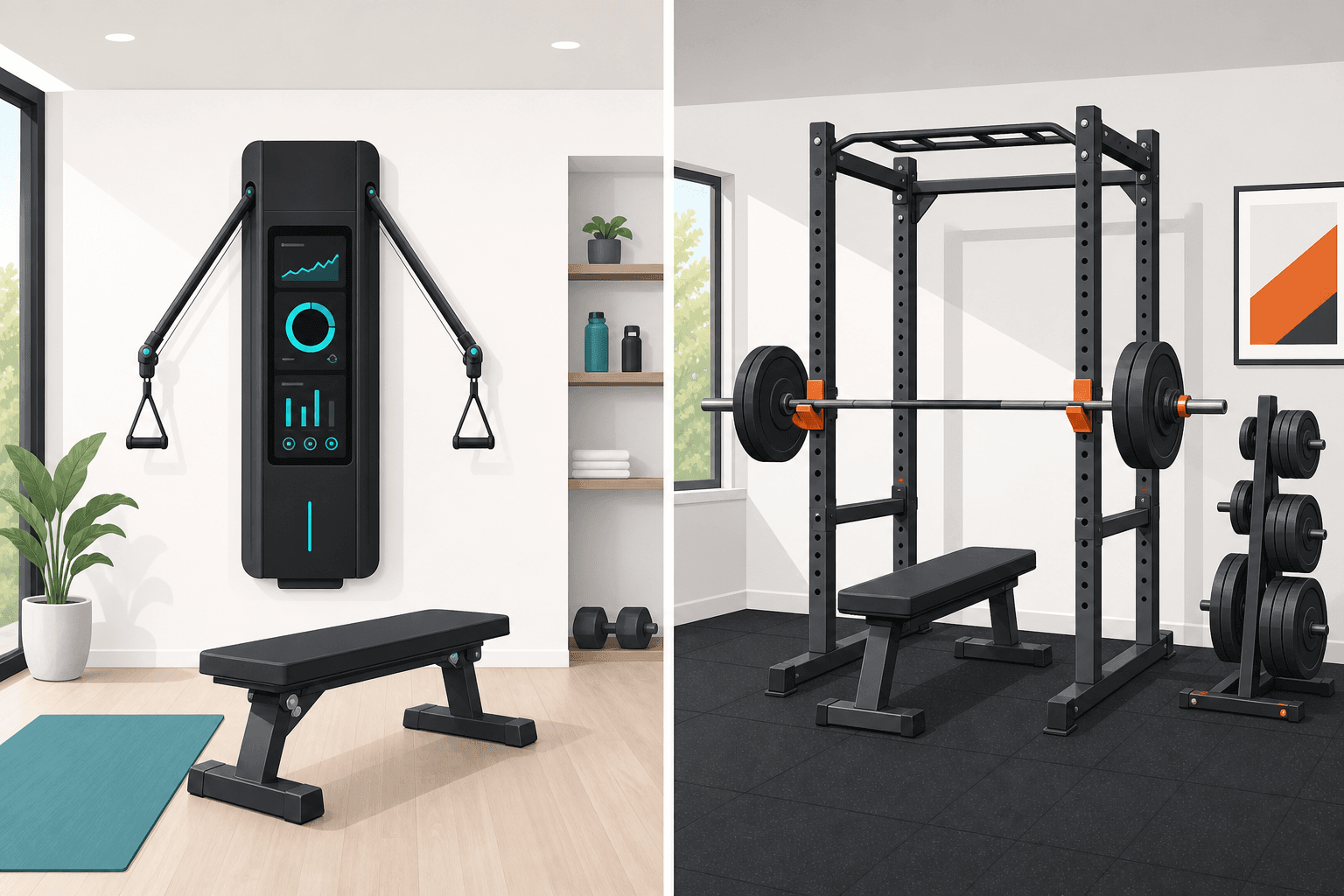 Smart Home Gym vs. Traditional Barbell and Rack Setup: Which Is Right for You?
