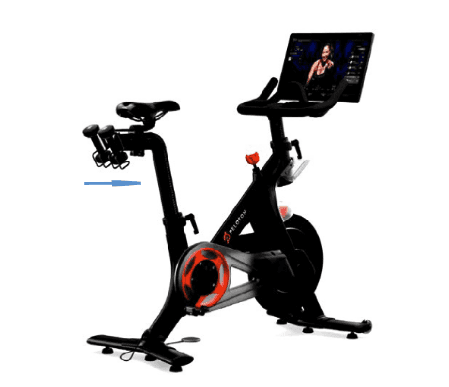 Peloton Bike with seat post area highlighted in official CPSC recall image