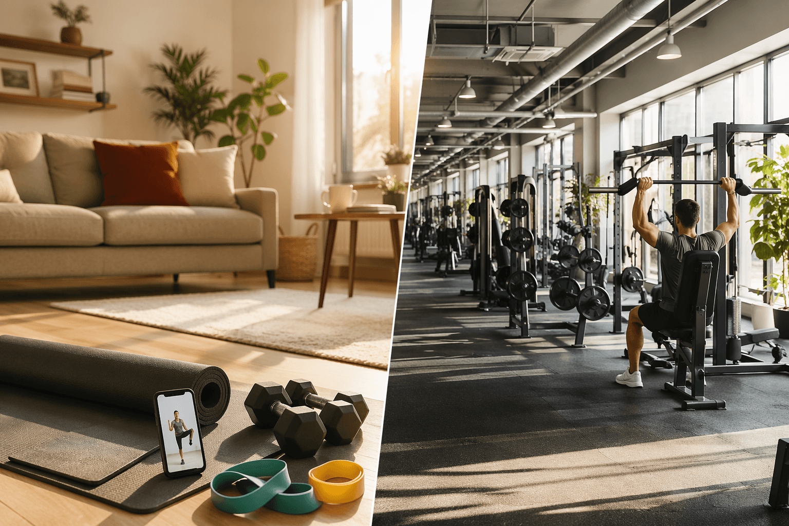 Home Workouts vs. Gym Membership: A Decision Guide for Beginners