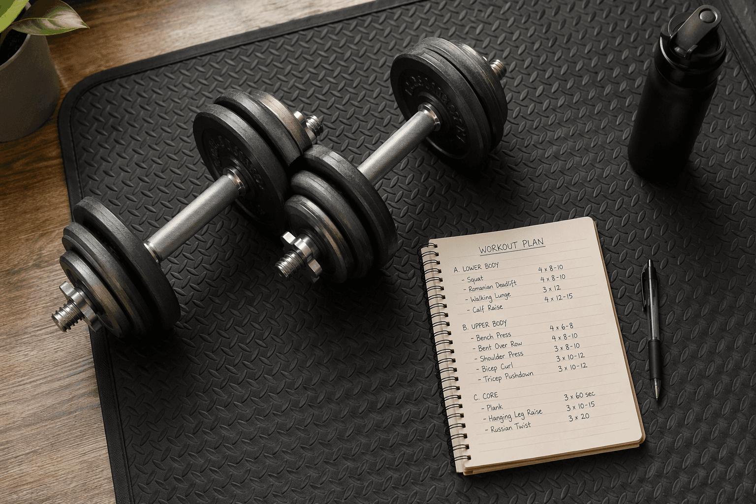 How to Progress on a Full-Body Dumbbell Workout: A Step-by-Step Framework for Continuous Gains