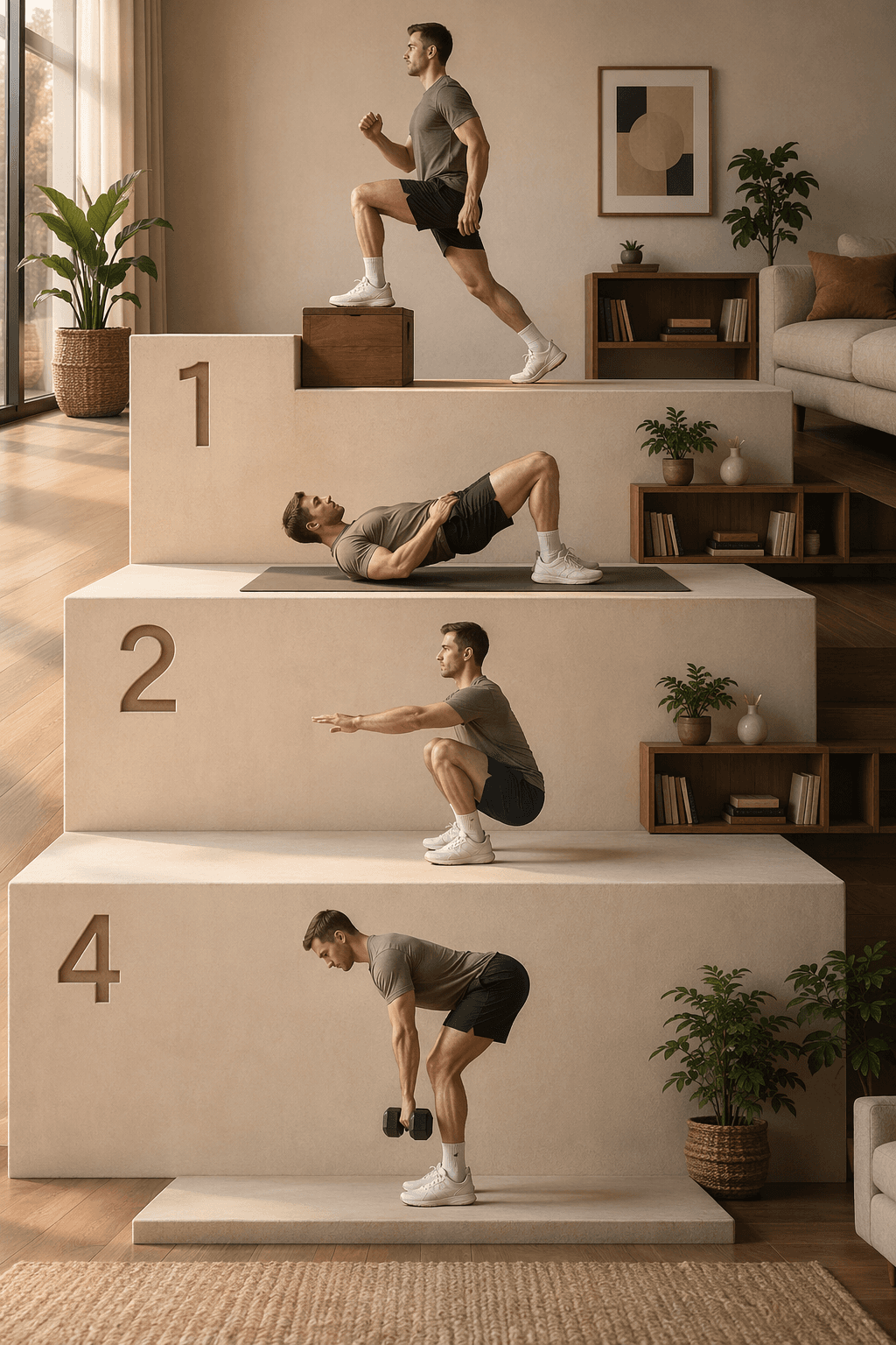 Home Leg Exercises, Ranked by Science: Which Deliver the Most Muscle Activation