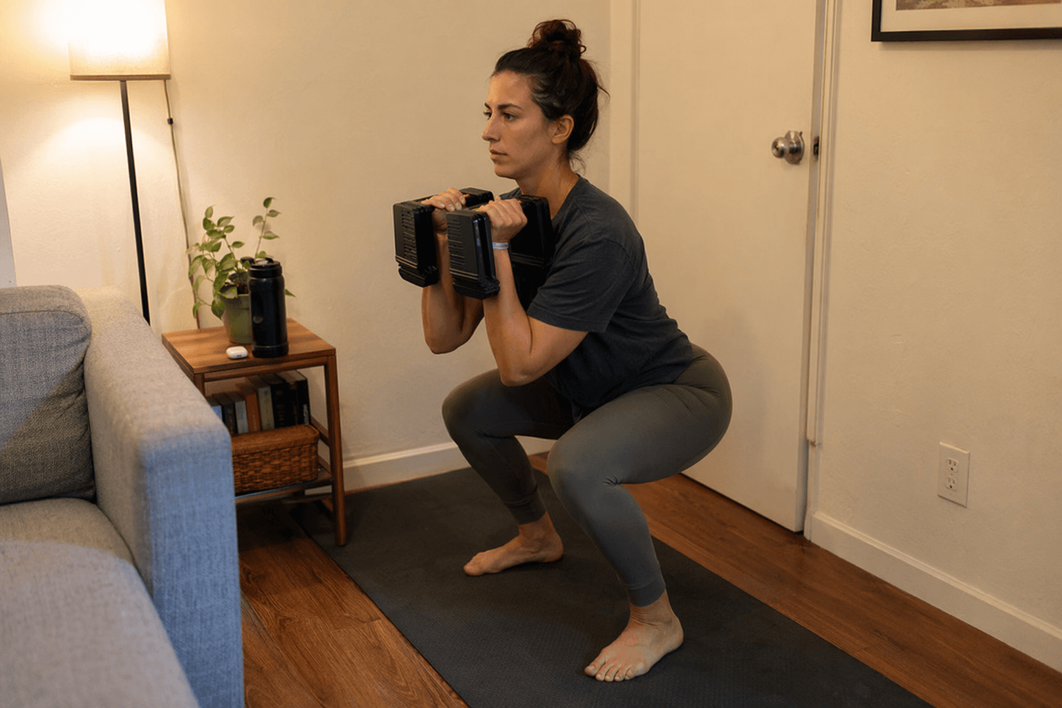 The Best Full Body Dumbbell Workout for Apartment Dwellers: No Bench, No Jumping, No Noise Complaints