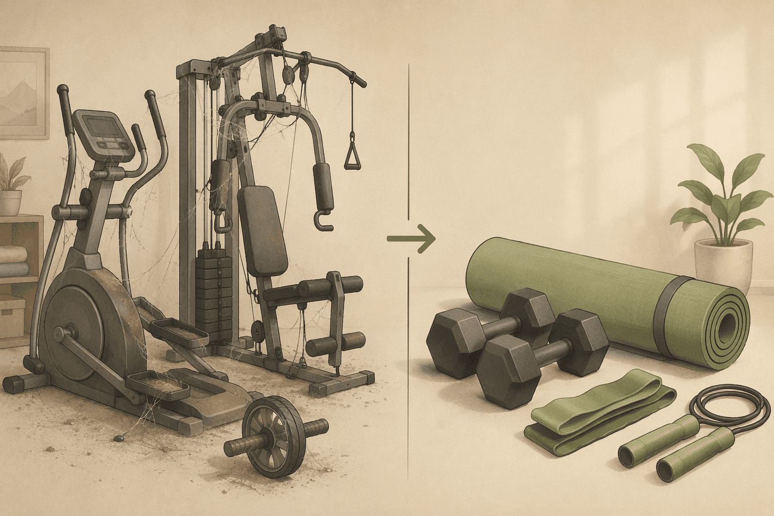 The Complete Home Fitness Equipment Checklist: What Beginners Actually Need (And What to Skip)