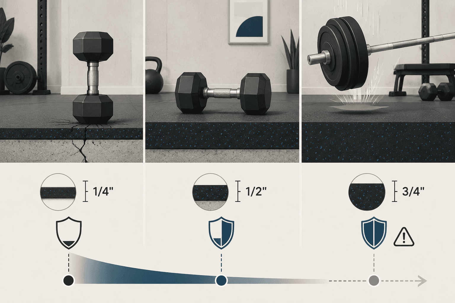 Home Gym Flooring Thickness: How to Choose Without Overpaying
