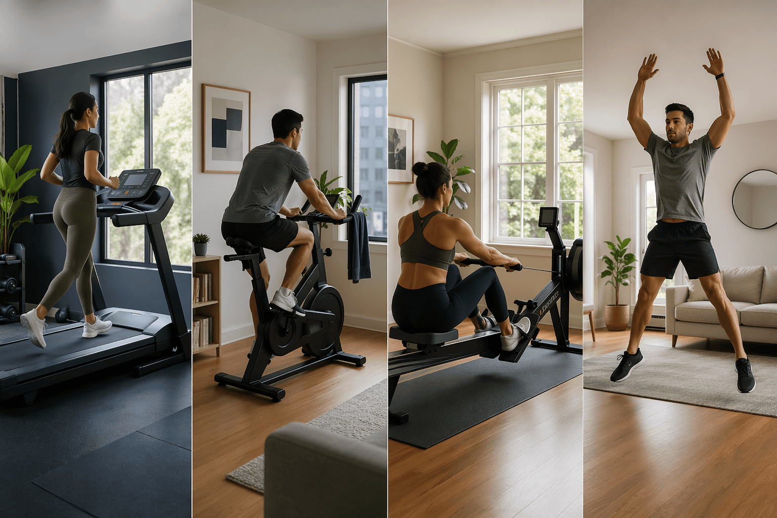 Cardio at Home: Treadmill, Bike, Rower, or No Machine?