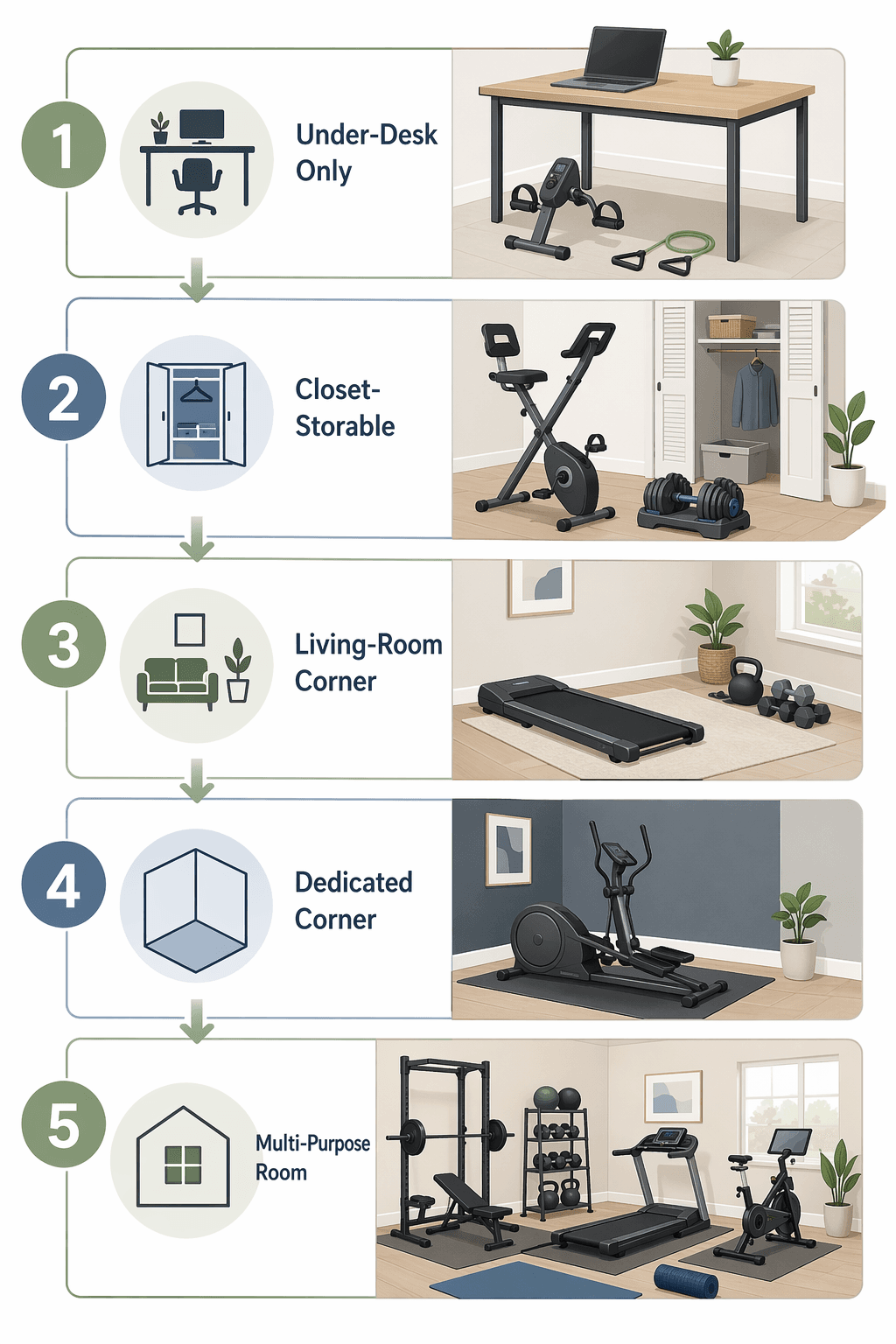 Low-Impact Exercise Equipment for Small Spaces: A Room-by-Room Guide