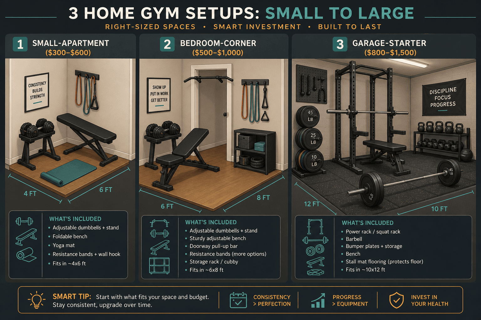 Home Gym Equipment for Beginners: What to Buy First (And What to Skip)