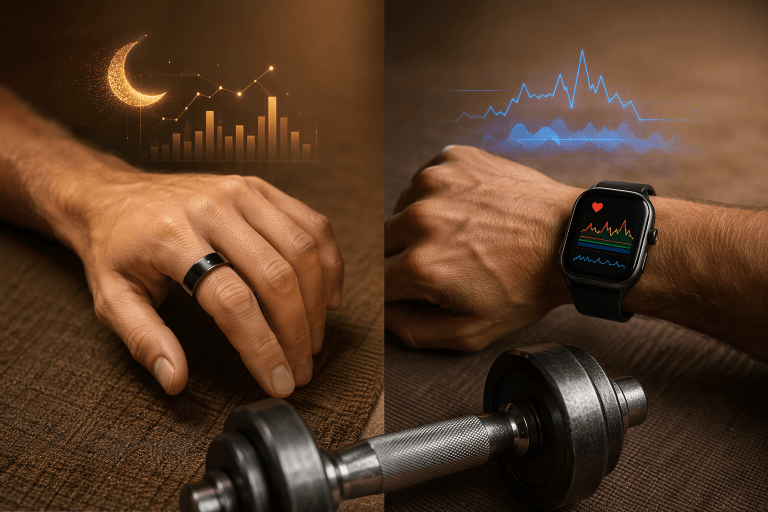 Fitness Tracker Ring vs. Smartwatch: Why Pairing Both Beats Choosing One for Your Home Gym