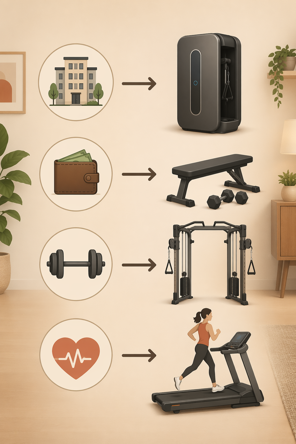 Home Gym Machine Comparison: All-in-One, Functional Trainer, Smart Gym, or Cardio — Which Should You Buy?