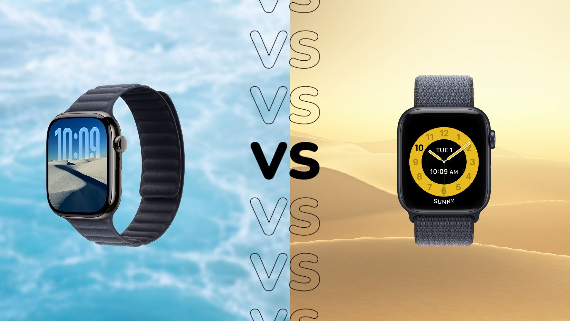 Apple Watch Series 11 and Apple Watch SE 3 side by side on two wrists