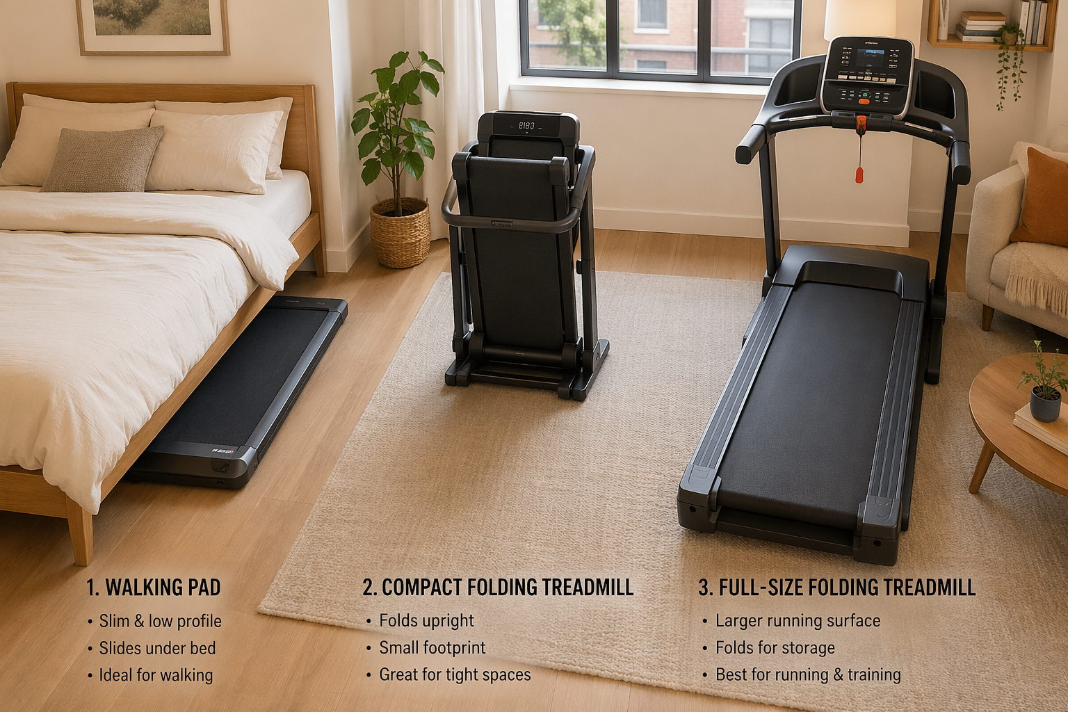 The Small-Space Treadmill Buyer's Guide: Which Type Actually Works in Your Apartment?