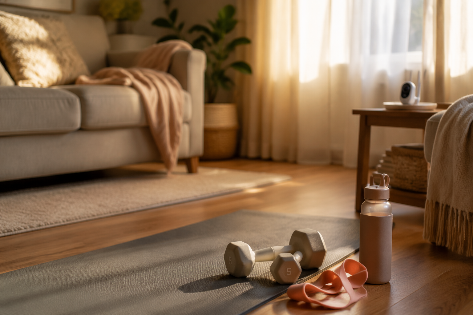 Postpartum Home Workout Routine by Equipment Level