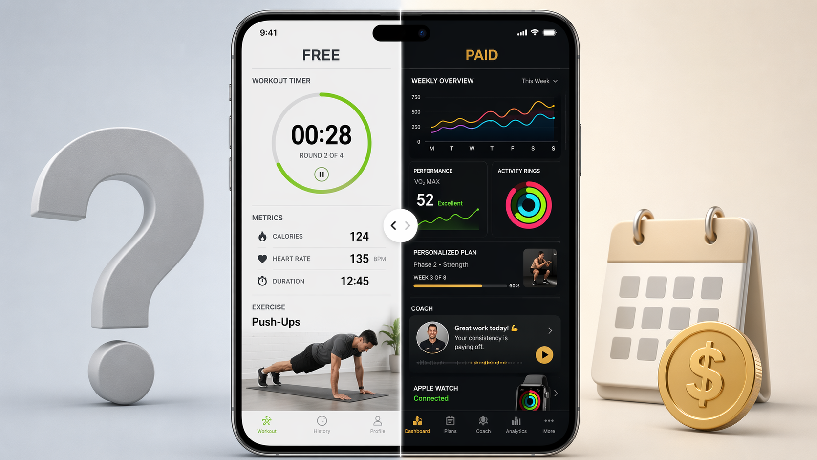 Free vs Paid Fitness Apps for iPhone: What You Get for Your Money in 2026