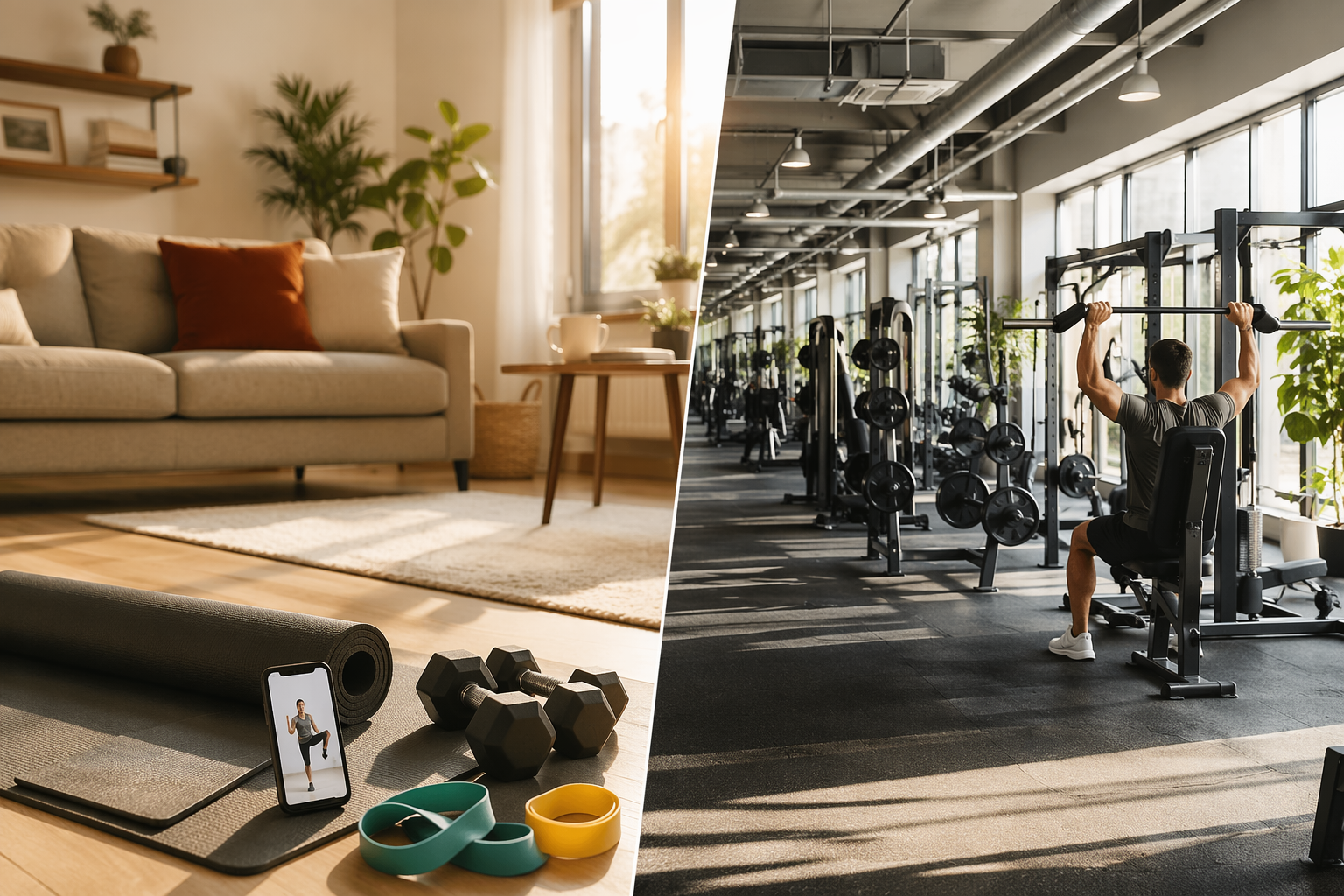 Home Workouts vs. Gym Membership: A Decision Guide for Beginners