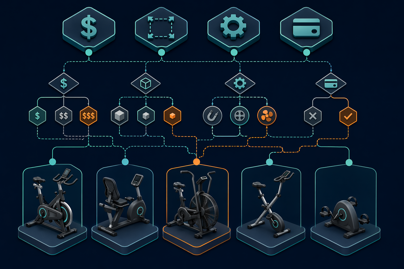 Best Home Exercise Bike: A Decision-Matrix Guide by Budget, Space, Resistance, and Subscription