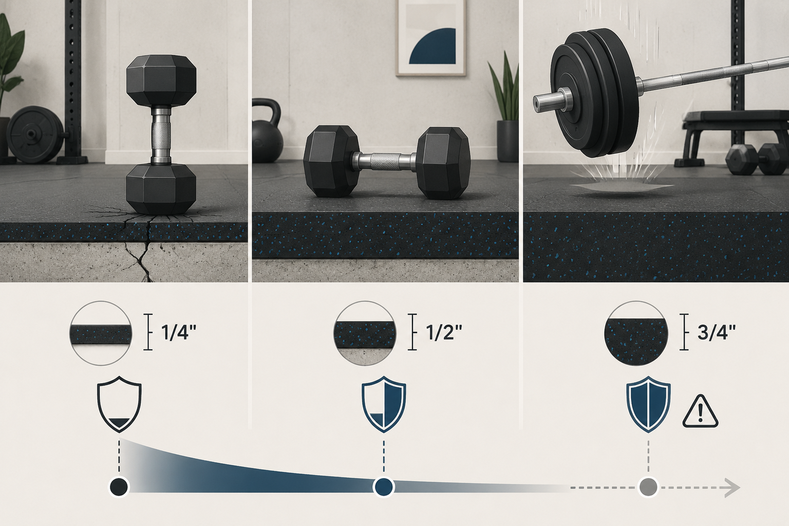 Home Gym Flooring Thickness: How to Choose Without Overpaying