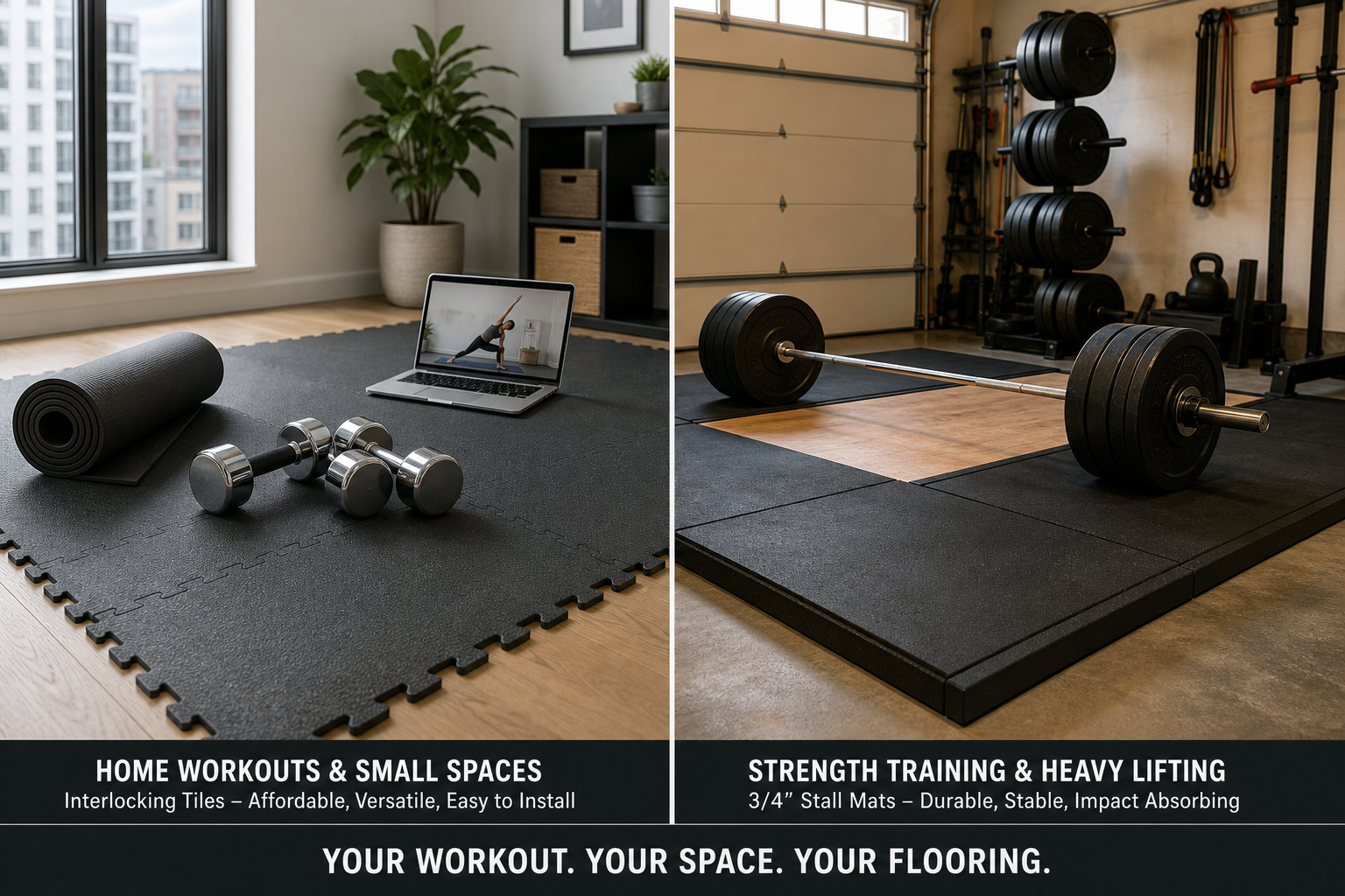 Rubber vs. Foam Gym Flooring: Which Material Actually Fits Your Workout and Space?