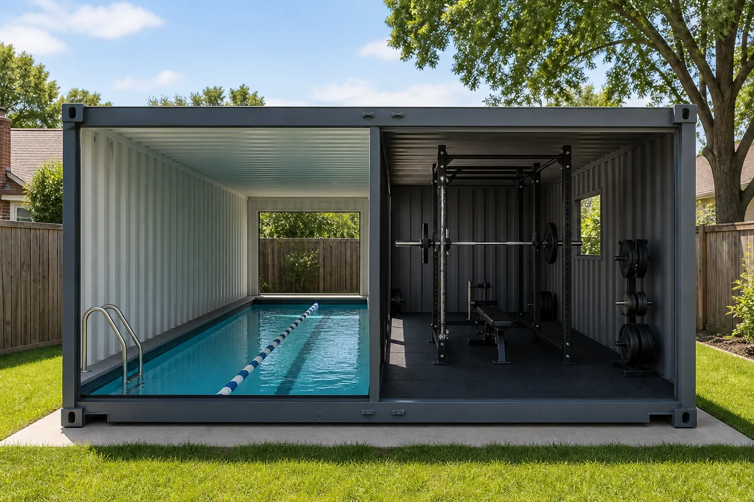 What a Cargo Container Pool Really Costs vs. a Home Gym