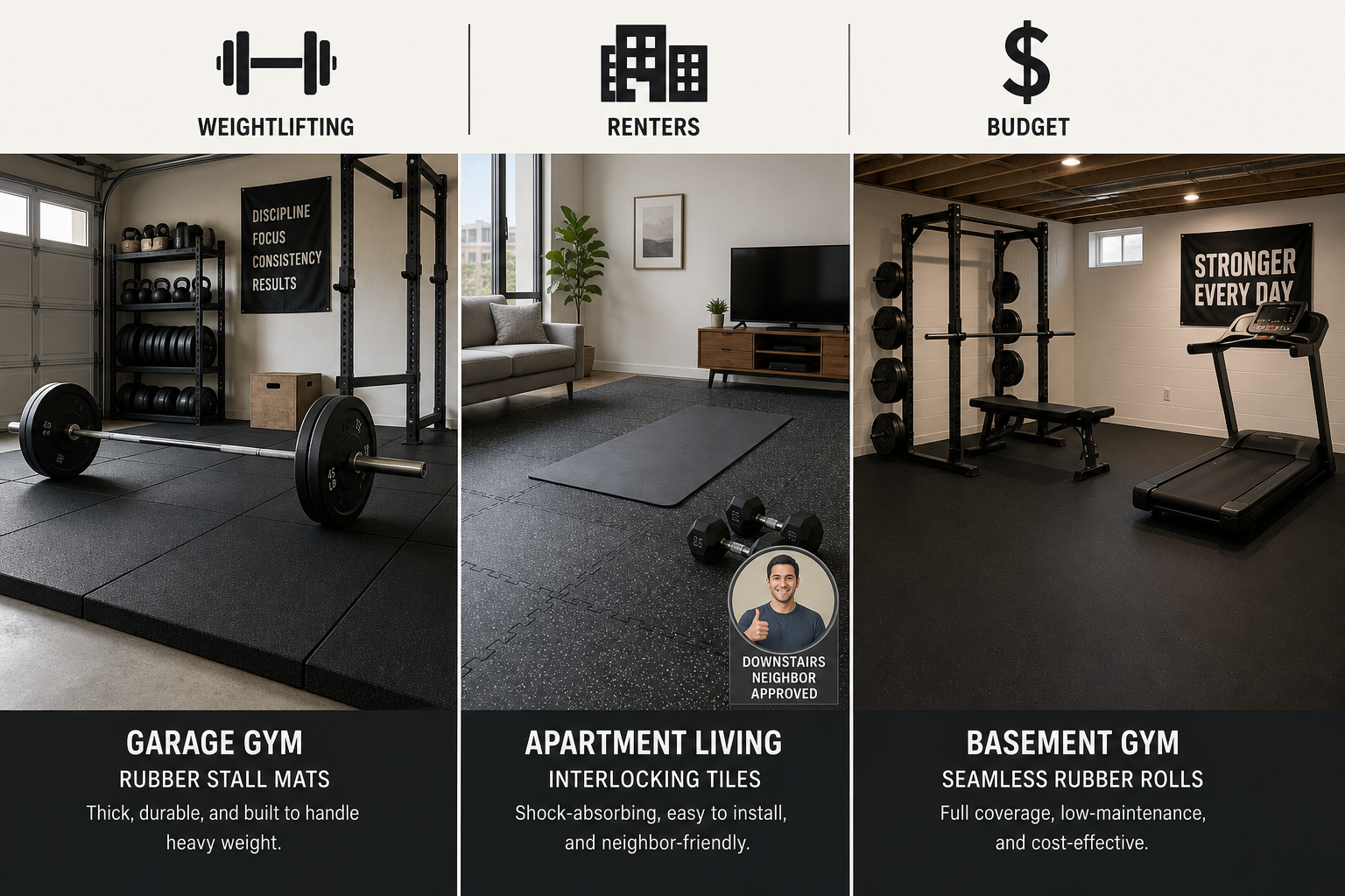 How Much Does Home Gym Flooring Cost? Per-Square-Foot Pricing for Every Material (2026)