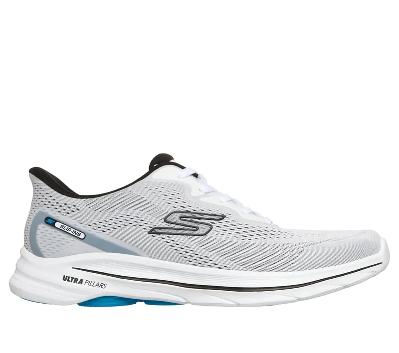 Skechers Slip-ins Go Walk 8 mesh walking sneaker in white and black