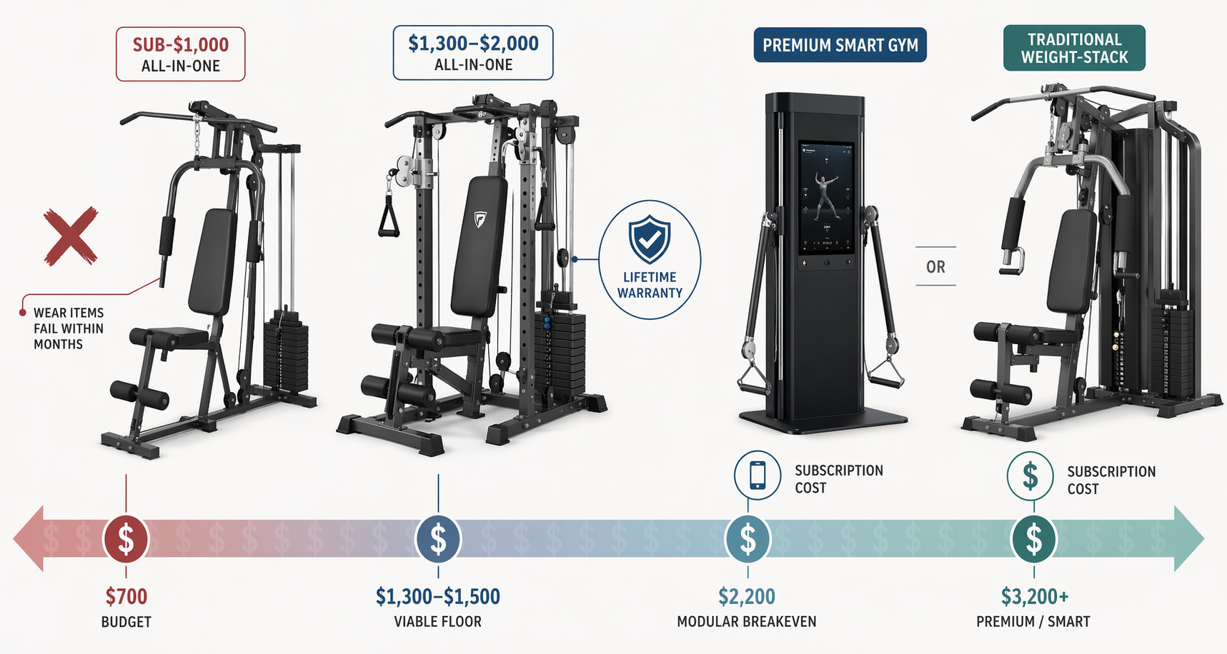 All-in-One Home Gym Equipment: Why Under $1,500 Is a Gamble (and Where the Viable Floor Starts)