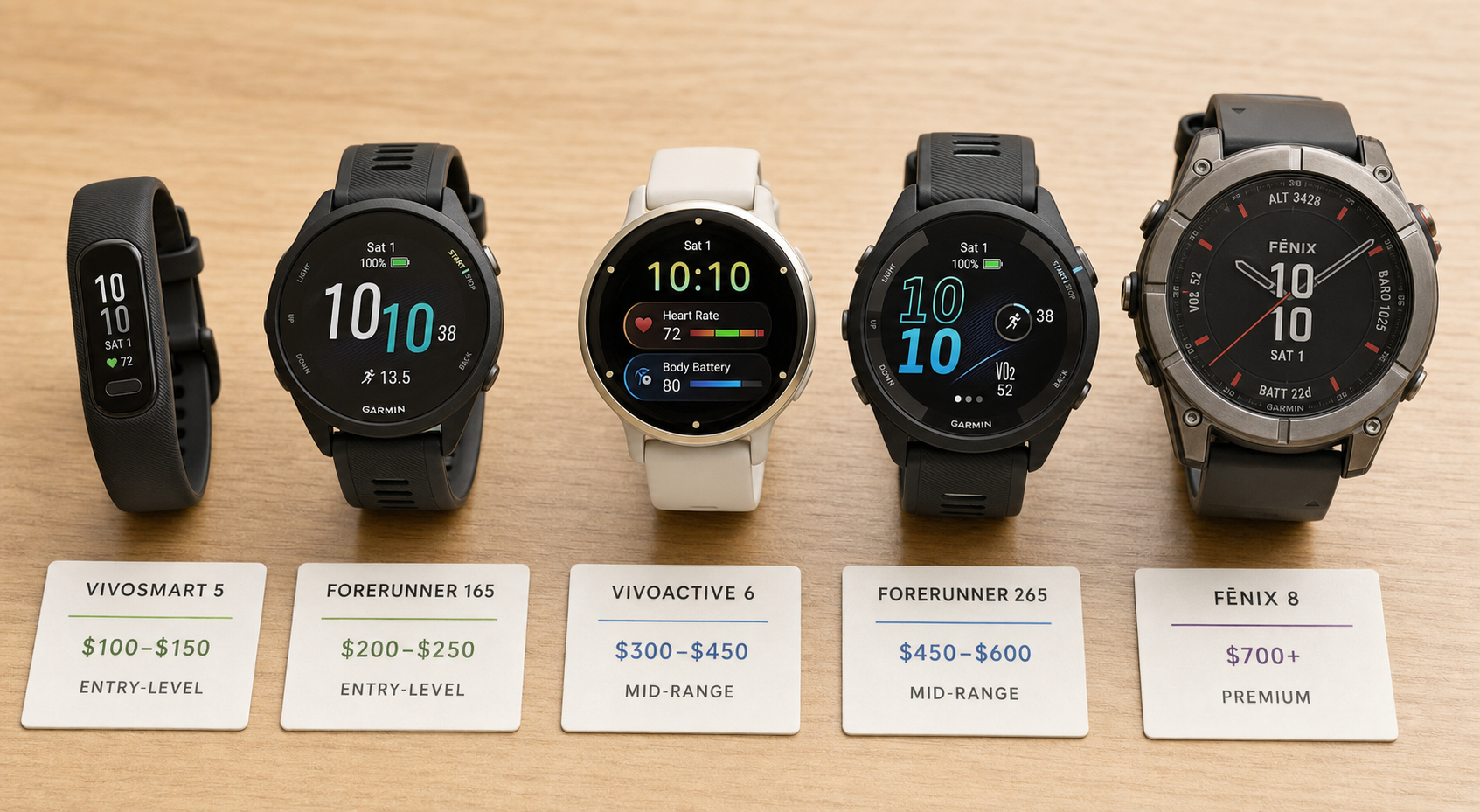 Which Garmin Fitness Tracker Should You Buy? (2026 Tiered Buyer's Guide)