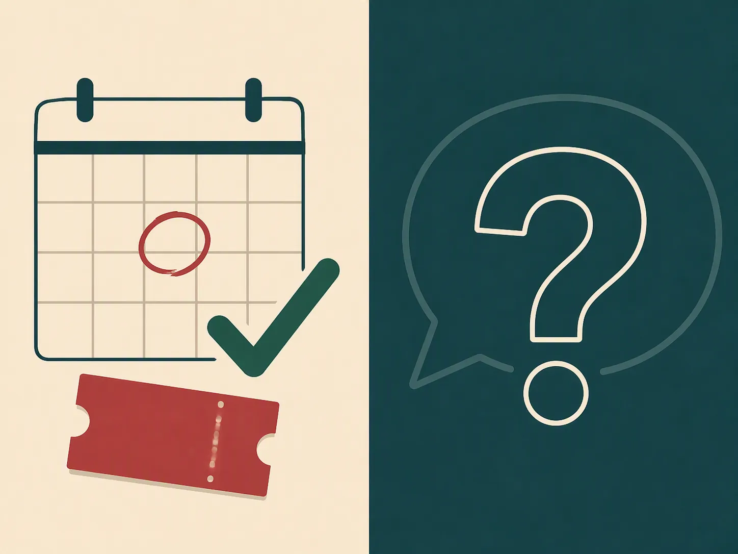 Editorial graphic contrasting documented evidence with an unverified question mark
