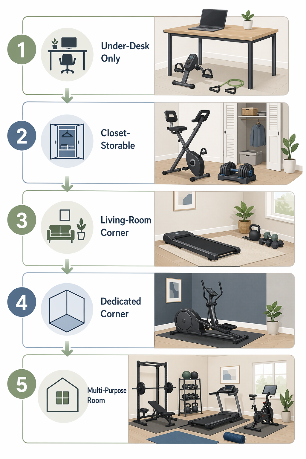Low-Impact Exercise Equipment for Small Spaces: A Room-by-Room Guide