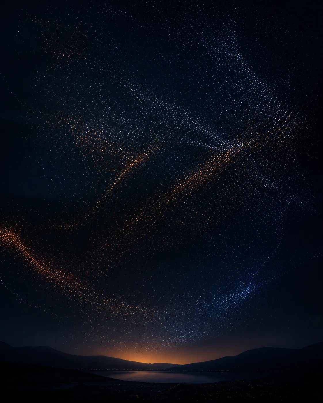 A night landscape dotted with thousands of warm and cool lights, suggesting millions of nights of sleep data